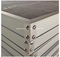 Marco de aleación de aluminio Filtro de malla metálica Prefiltro para sistema HVAC